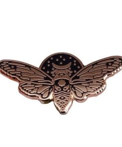 Golden Moth Enamel Pin