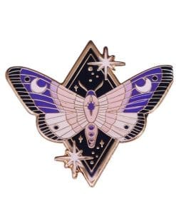 Butterfly 'Moon Monarch' Enamel Pin