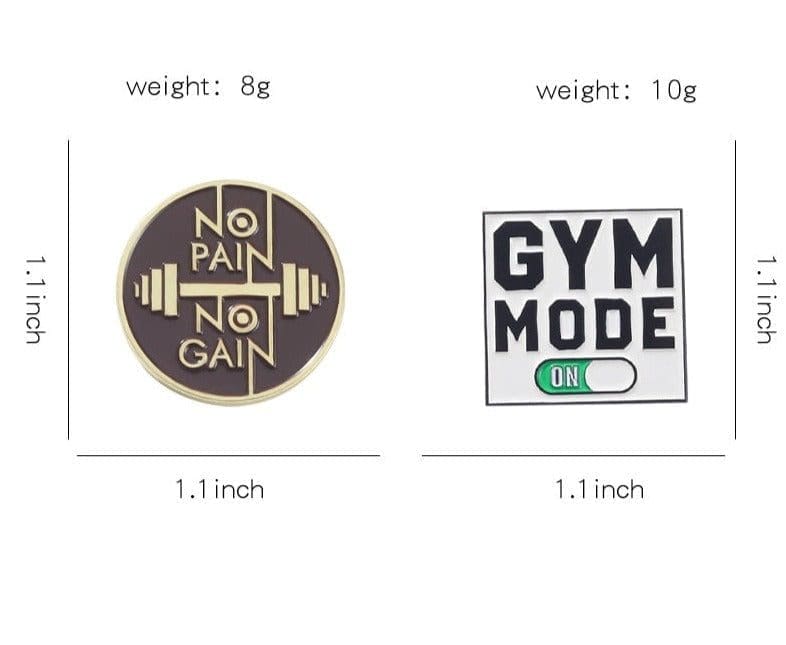 Fitness ‘Gym Mode’ Enamel Pin – Distinct Pins