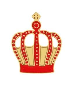 King's Red Crown Enamel Pin