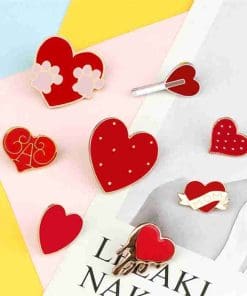 Red Heart 'Dripping Love' Enamel Pin - Image 4