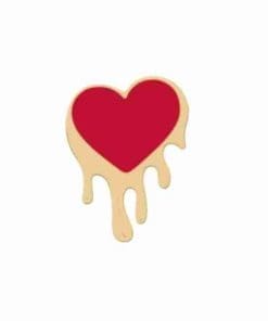 Red Heart 'Dripping Love' Enamel Pin