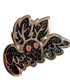 Alternative view of Mothman Enamel Pin