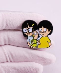 Alternative view of Bob's Burgers 'Siblings | Tina and Gene' Enamel Pin