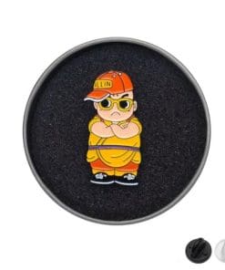 Alternative view of Dragon Ball Z 'Funky Krillin' Enamel Pin