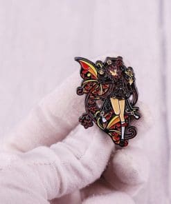 Alternative view of Genshin Impact 'Hu Tao Aesthetic' Enamel Pin