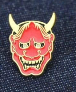 Horror Skull 'Red Demon' Enamel Pin