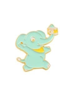 Animal Selfie 'Walking Blue Elephant' Enamel Pin
