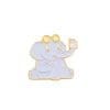 Animal Selfie 'Sitting Blue Elephant' Enamel Pin