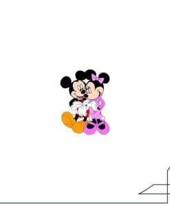Acrylic Pins Mickey Mouse and Friends 'Dating Mickey and Minnie'