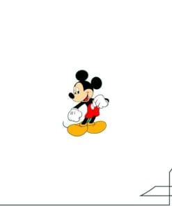 Acrylic Pins Mickey Mouse and Friends 'Hello Mickey'