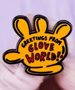 Mickey Mouse 'Greetings From Glove World' Enamel Pin