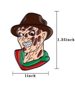 Alternative view of A Nightmare on Elm Street 'Silly Freddy' Enamel Pin