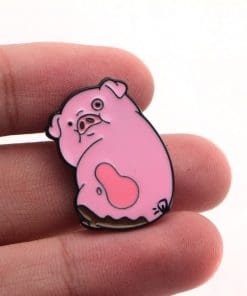 Alternative view of Gravity Falls 'Waddles the Pig' Enamel Pin