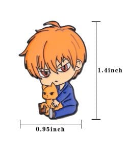 Alternative view of Fruit Basket 'Kyo Soma | Cat of the Zodiac' Enamel Pin