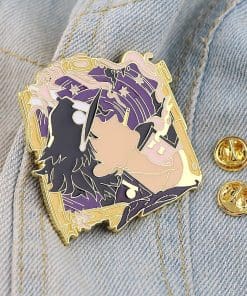 Alternative view of JoJo's Bizarre Adventure 'Jotaro Kujo Side' Enamel Pin