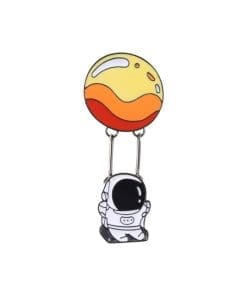 Astronaut 'Balloon Swing' Enamel Pin