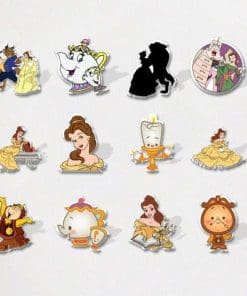 Alternative view of Acrylic Pin Beauty And The Beast 'Happy Cogsworth'