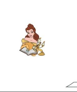 Acrylic Pin Beauty And The Beast ' Belle and Lumiere | Reading'