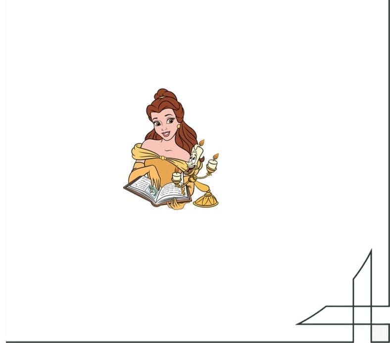Acrylic Pin Beauty And The Beast ' Belle and Lumiere | Reading'