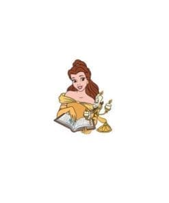 Acrylic Pin Beauty And The Beast ' Belle and Lumiere | Reading' - Image 7