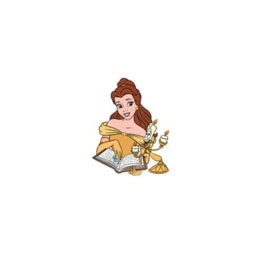 Acrylic Pin Beauty And The Beast ' Belle and Lumiere | Reading' - Image 6