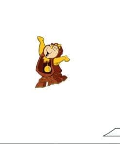 Acrylic Pin Beauty And The Beast 'Happy Cogsworth'