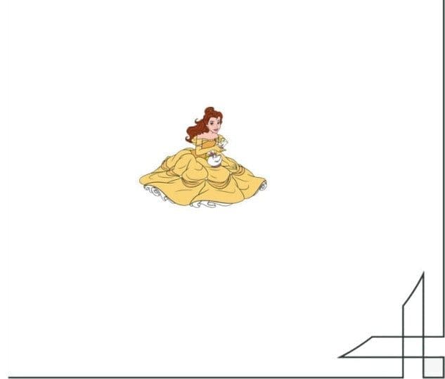 Acrylic Pin Beauty And The Beast 'Running Belle | Mrs. Potts & Chip'