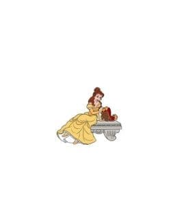 Acrylic Pin Beauty And The Beast 'Belle and Sultan'