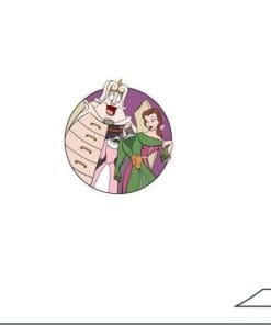 Acrylic Pin Beauty And The Beast 'Madame Garderobe and Belle'
