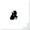 Acrylic Pin Beauty And The Beast 'Beast and Belle | Silhouette'