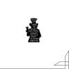 Acrylic Pin Alice in Wonderland 'Mad Hatter Silhouette | Have I Gone Mad?'