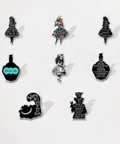 Alternative view of Acrylic Pin Alice in Wonderland 'Alice Silhouette | Quoted'