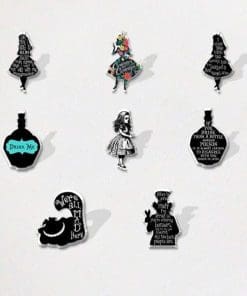 Alternative view of Acrylic Pin Alice in Wonderland 'Poison Jar Silhouette | Quoted'