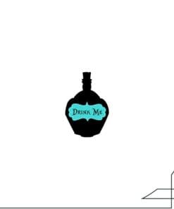 Acrylic Pin Alice in Wonderland 'Poison Jar | Drink Me'
