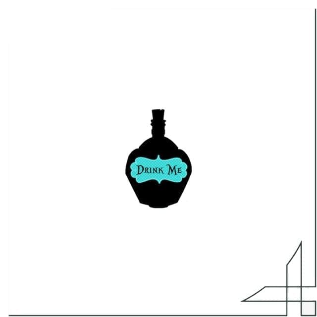 Acrylic Pin Alice in Wonderland 'Poison Jar | Drink Me'