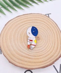 Alternative view of Astronaut 'Weightless' Enamel Pin