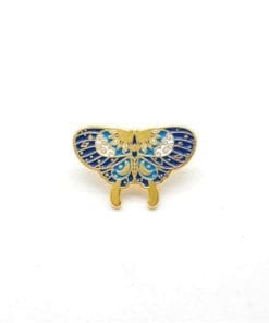 Golden Blue Butterfly 'Pipevine' Enamel Pin