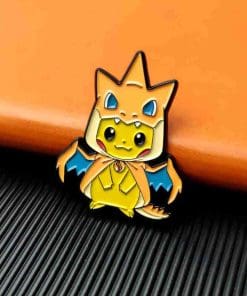 Alternative view of Pokemon 'Pikachu x Charizard' Enamel Pin