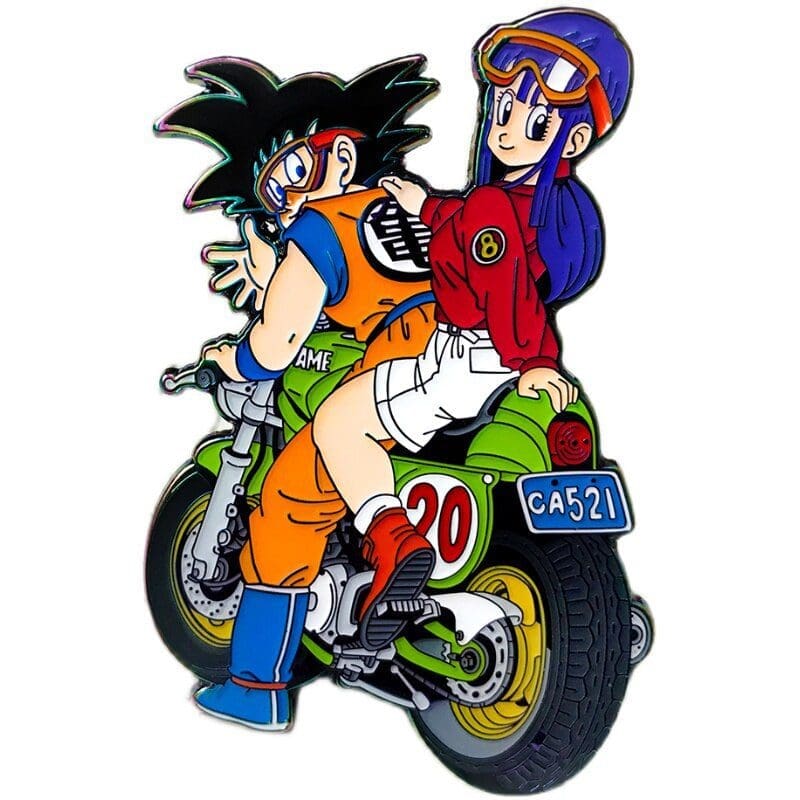 Dragon Ball Z 'Chi-Chi and Goku | Motor Ride' Enamel Pin
