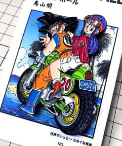 Dragon Ball Z 'Chi-Chi and Goku | Motor Ride' Enamel Pin - Image 4