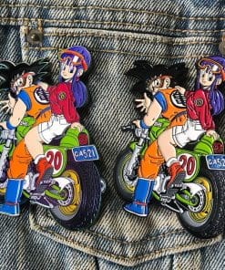 Dragon Ball Z 'Chi-Chi and Goku | Motor Ride' Enamel Pin - Image 3