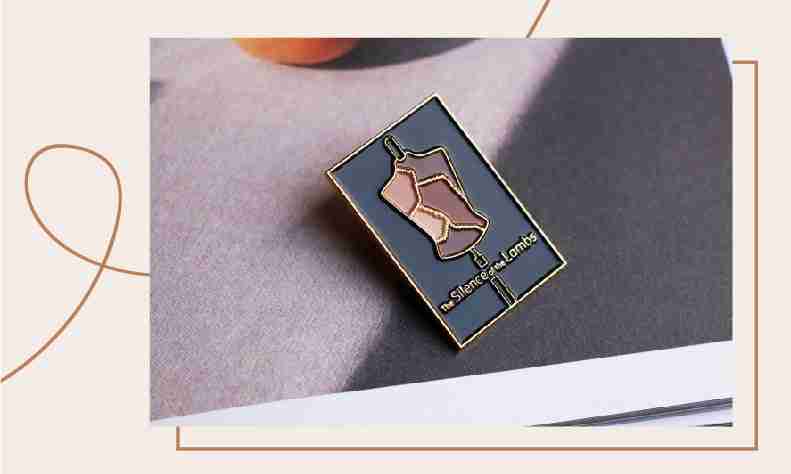 The Silence of The Lambs 'Human Skin Stitching' Enamel Pin - Image 3