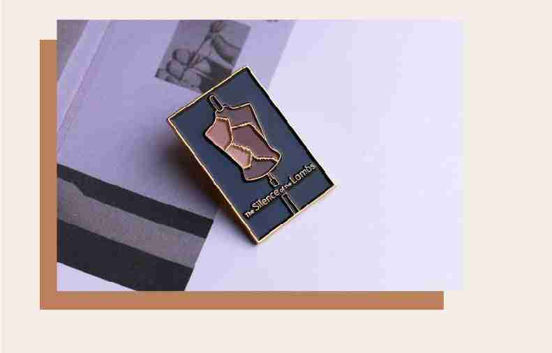 The Silence of The Lambs 'Human Skin Stitching' Enamel Pin - Image 2
