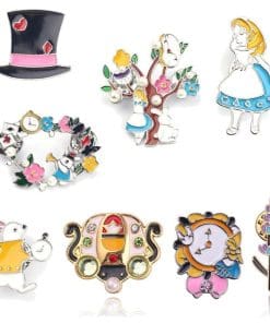 Alternative view of Alice in Wonderland 'Alice in Tulgey Wood' Enamel Pin