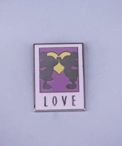 Alternative view of Mickey Mouse and Friends 'Mickey and Minnie | Silhouette Kiss' Enamel Pin