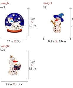 Frozen 'Olaf | Snow Ball' Enamel Pin - Image 3
