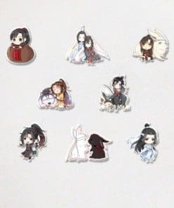 Alternative view of Acrylic Pin The Untamed ‘Wuxain and Lan Wangji’s White Fat Rabbit’