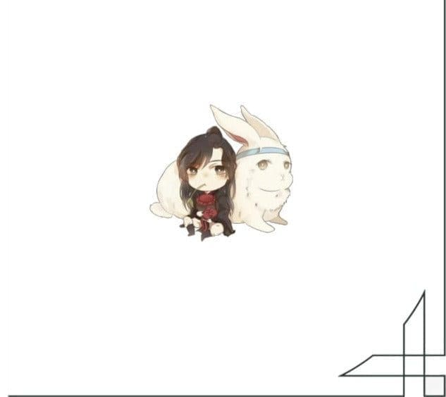 Acrylic Pin The Untamed ‘Wuxain and Lan Wangji’s White Fat Rabbit’