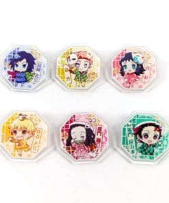 Alternative view of Acrylic Pin Demon Slayer 'Zenitsu | Octagon Chibi'